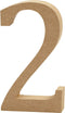Creotime Houten Cijfer 2 8 Cm