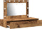 vidaXL - Wandkaptafel - met - LED - Verlichting - in - Oud - Hout