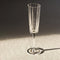 Laura Ashley Glass Collectables Champagneglazen set van 4 - Mondgeblazen - Helder - 21 cl.