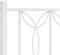 vidaXL - Bedframe - met - hoofd- - en - voeteneinde - metaal - wit - 100x200 - cm