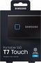 Samsung Portable T7 Touch - Externe SSD - 1 TB - USB C 3.2 - Vingerafdrukbeveiliging - Zwart