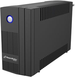 PowerWalker 10121070 - UPS 0,85 kVA 480 W 2 AC-uitgangen - Zwart