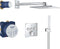GROHE Grohtherm SmartControl Regendouche - Inbouwdouche - Ø 31 cm - Vierkant - Chroom