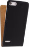 Huawei Ascend G6 Hoesje - Mobilize - Ultra Slim Serie - Kunstlederen Flipcase - Zwart - Hoesje Geschikt Voor Huawei Ascend G6
