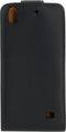 Huawei Ascend G620s Hoesje - Xccess - Serie - Kunstlederen Flipcase - Zwart - Hoesje Geschikt Voor Huawei Ascend G620s