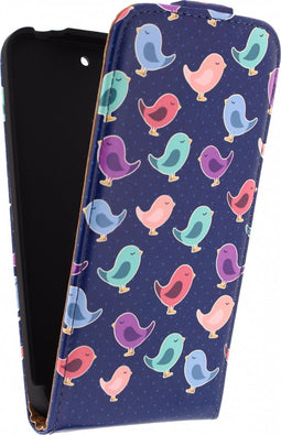 Huawei Ascend G630 Hoesje - Mobilize - Ultra Slim Serie - Kunstlederen Flipcase - Birdy - Hoesje Geschikt Voor Huawei Ascend G630