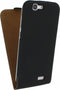 Huawei Ascend G7 Hoesje - Mobilize - Ultra Slim Serie - Kunstlederen Flipcase - Zwart - Hoesje Geschikt Voor Huawei Ascend G7