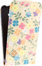 Huawei Ascend Y530 Hoesje - Mobilize - Ultra Slim Serie - Kunstlederen Flipcase - Flowers - Hoesje Geschikt Voor Huawei Ascend Y530