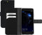 Huawei P10 Hoesje - Saffiano Wallet/Portemonnee hoesje - Magneet Sluiting - 3 Opbergvakken - Zwart - Mobiparts