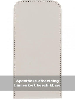 Huawei P8 Hoesje - Mobilize - Ultra Slim Serie - Kunstlederen Flipcase - Wit - Hoesje Geschikt Voor Huawei P8