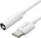 Huawei USB-C naar 3.5mm jack Adapter Dongle - Wit