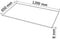 vidaXL - Tafelblad - van - gehard - glas - 1200x650 - mm - rechthoekig