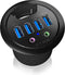Hub 4-Port IcyBox USB 3.0 IB-Hub1403A Tisch-Hub mit Audio retail