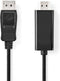 Nedis CCGP37100BK20 - DisplayPort naar HDMI Kabel - 200cm - Zwart