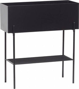 Hübsch 020601 Plantenbak - L70xB28xH76cm - Metaal - Zwart