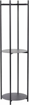 Hübsch 020703 Plantenrek met 3 planken metaal - Zwart - 44 x 152 cm