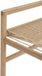 Hubsch Bank eikenhout - naturel/off white