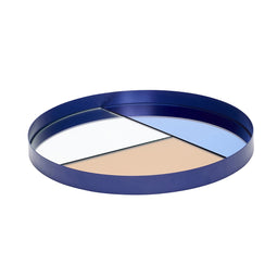 Hübsch Glance Tray Blue/Rose