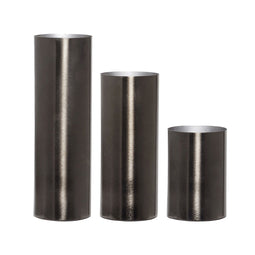 Hübsch Gleaming Vase Grey (set of 3)