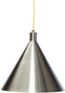 Hubsch Hanglamp metaal - nickel/geel