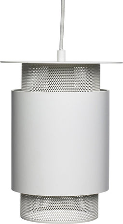 Hubsch Hanglamp wit metaal mesh