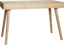 HÜBSCH INTERIOR - Bureau eiken met drie lades FSC®