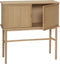 HÜBSCH INTERIOR - DASH naturel FSC® eiken dressoir op poten - 90x35xh90cm