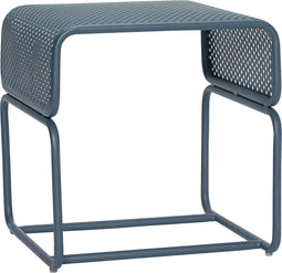 HÜBSCH INTERIOR - EDGE groene bijzettafel, loungetafel van metaal - 42x43xh42cm
