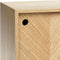 HÜBSCH INTERIOR - Eiken wandkastje van fineer met visgraat motief FSC® - 40x20xh20cm