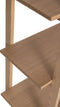 HÜBSCH INTERIOR - EPOCH boekenrek vijf schappen van FSC® eiken - 80x39xh150cm