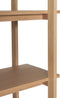 HÜBSCH INTERIOR - EPOCH boekenrek vijf schappen van FSC® eiken - 80x39xh150cm