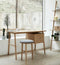 HÜBSCH INTERIOR - FSC® eiken bureau met ladekast, 2 lades