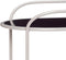 HÜBSCH INTERIOR - Grijs metalen trolley, roltafel met zwenkwielen