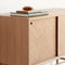 HÜBSCH INTERIOR - HERRINGBONE naturel FSC® eiken dressoir met visgraat motief - 100x40xh70cm