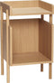 HÜBSCH INTERIOR - Kastje / bijzettafel van naturel eiken, FSC® - 38x35xh60cm