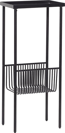 HÜBSCH INTERIOR - Kleine console van zwart metaal - 43x30xh93cm