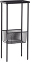 HÜBSCH INTERIOR - Kleine console van zwart metaal - 43x30xh93cm