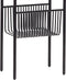 HÜBSCH INTERIOR - Kleine console van zwart metaal - 43x30xh93cm