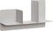 HÜBSCH INTERIOR - Lichtgrijs metalen boekenplankje wandrek - 60x20xh35cm