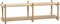 HÜBSCH INTERIOR - MASON FSC® eiken wandrek, opbergrek met twee schappen - 150x45xh47cm