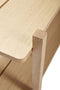 HÜBSCH INTERIOR - MASON FSC® eiken wandrek, opbergrek met twee schappen - 150x45xh47cm