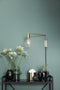 HÜBSCH INTERIOR - Messing wandlamp met Globe LED gloeilamp - 41x5xh24cm