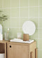 HÜBSCH INTERIOR - Naturel eiken wandkast met deur en open vakken FSC® - 76x25xH90cm