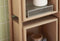HÜBSCH INTERIOR - Naturel eiken wandkast met deur en open vakken FSC® - 76x25xH90cm