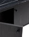 HÜBSCH INTERIOR - NOBU zwart dressoir van FSC® eucalyptushout, marmeren blad - 120x35xh51cm