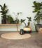 HÜBSCH INTERIOR - Rond jute vloerkleed, naturel - Ø150cm