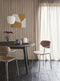 HÜBSCH INTERIOR - STAY tonde zwart eiken eettafel met nano-laminaat blad - Ø120xh76cm