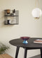 HÜBSCH INTERIOR - STAY tonde zwart eiken eettafel met nano-laminaat blad - Ø120xh76cm