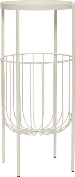 HÜBSCH INTERIOR - Tafeltje, console van wit metaal