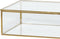 HÜBSCH INTERIOR - VIEW Small messing sieradendoos, vitrinekastje - 36x21xh9, 32x17xh6cm